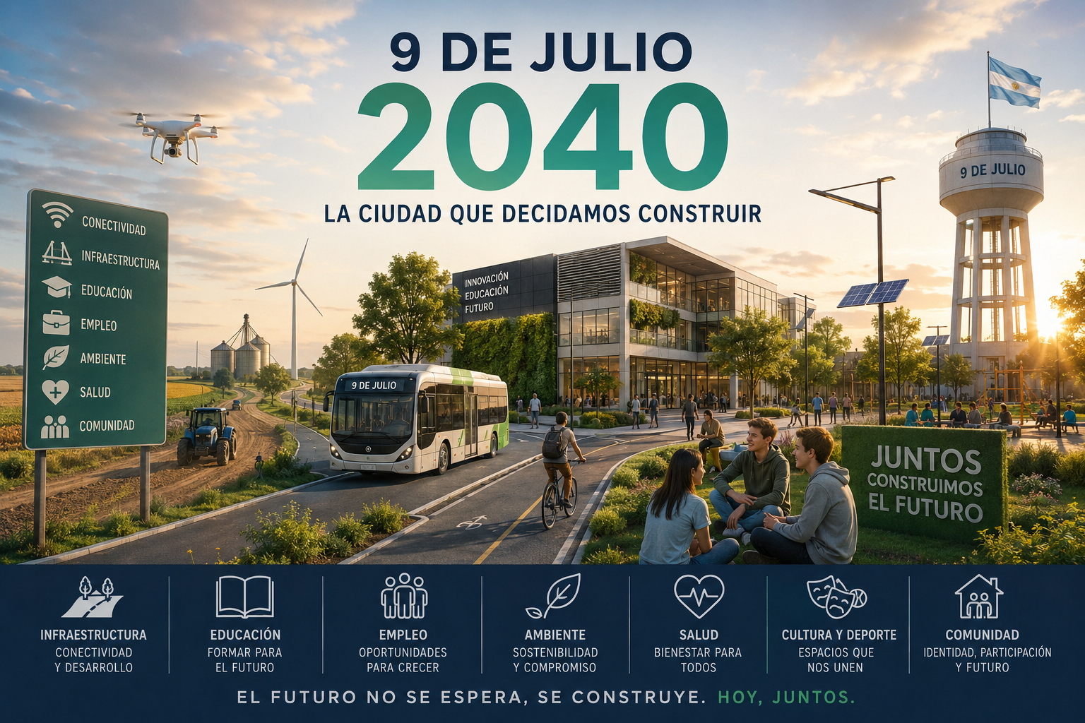 9 de Julio 2040, la ciudad que decidamos construir